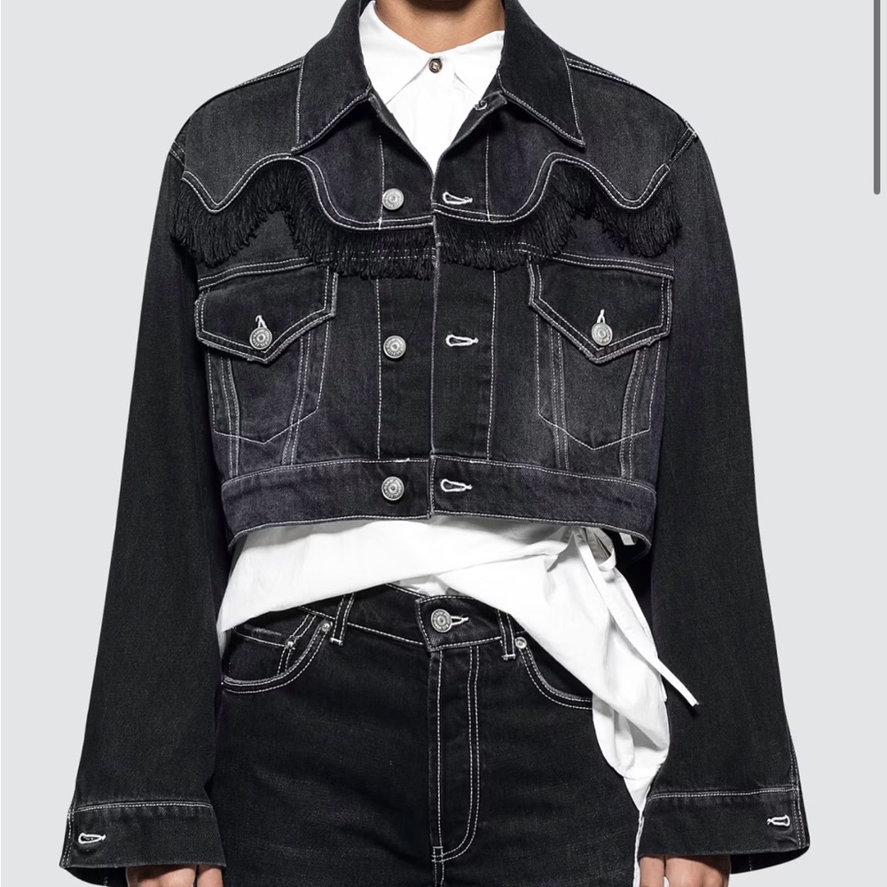 Ganni Fringe Denim Jacket